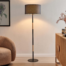 Maddison Rubberwood Floor Lamp