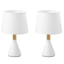 Maddison Rubberwood Table Lamp (Set of 2)