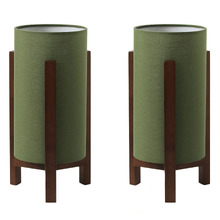 Aliyah Rubberwood Table Lamps (Set of 2)