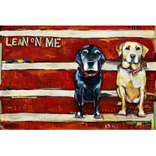 Lean On Me Art Print on Canvas