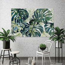 Green Leaf III Canvas Wall Art
