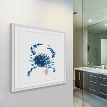 Blue Crab Framed Wall Art