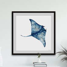 Wild Stingray Framed Printed Wall Art