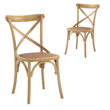 Nashville Beech Wood Dining Chairs (Set of 2)