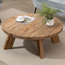 Kalchas Recycled Elm Wood Coffee Table