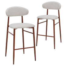 74cm Alexir Fabric Bar Stools (Set of 2)