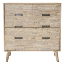 Tessa 4 Drawer Acacia Tallboy