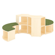 Jooyes Kids' S-Shaped Bench & Storage