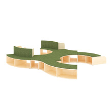 Jooyes Kids' 300cm Clara Modular Bench & Storage