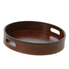 Tan Leather Leather Tray