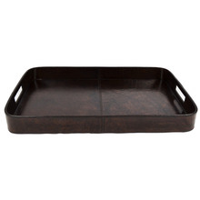 Dark Leather Tray