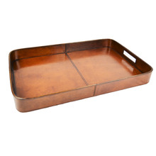 Tan Leather Tray