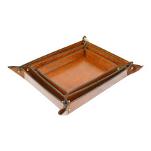 Genuine Leather Rectangular Coin Trays (Set of 3)