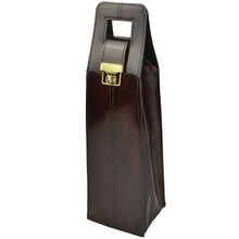 Musigny Leather Single Wine Carrier