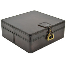Small Leather Box with Stirrup