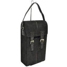 Toshka Leather Double Wine Bottle Holder