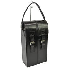 Turkana Leather Double Wine Bottle Holder