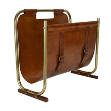 Buffalo Leather Magazine Stand