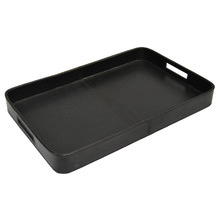 Black 57cm Buffalo Leather Tray