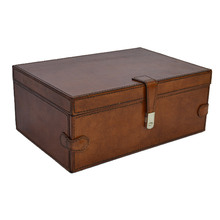 Tan Leather Large Jewellery Box