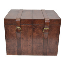 Large Leather Trunk