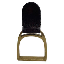 Dark Leather Napkin Ring