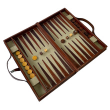Genuine Leather Backgammon Board Game