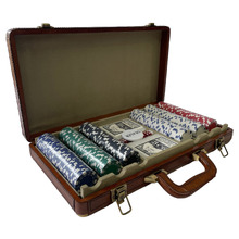 Genuine Leather Poker Game Set