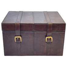 Decor Genuine Leather Trunk Box