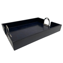 Equestrian Genuine Leather Tray with Stirrup