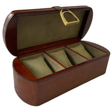 Equestrian Genuine Leather Watch Holder