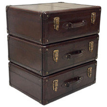 Decor Genuine Leather Bedside Table