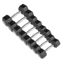8 Piece Cortex 56kg Hex Fixed Dumbbell Set
