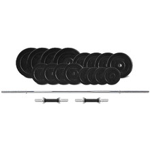 19 Piece Cortex 85kg EnduraShell Barbell & Dumbbell Weight Set