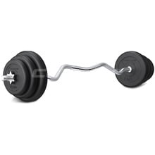 13 Piece Cortex 40kg EnduraCast Curl Bar Weight Set