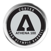 ATHENA100 200cm 15kg Women's Olympic Barbell with Lockjaw Collars