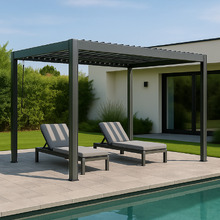 4m x 3m Jessel Aluminium Louvered Pergola