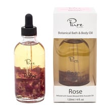 120ml Pink Rose Botanical Bath & Body Oil