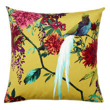 Gold Chintz Velvet Cushion