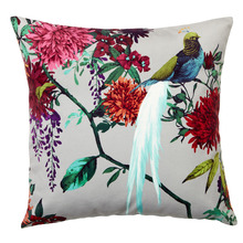 Ivory Chintz Velvet Cushion