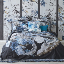 Grey Fortune Cotton Quilt Cover Set