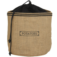 Brown Jute & Cotton Potato Sack