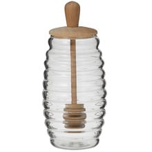 Fine Foods 280ml Glass Honey Pot & Dipper