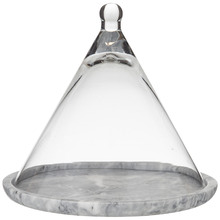 Fine Foods Nuvolo Marble & Glass Conical Cheese Dome