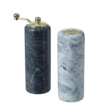 2 Piece Nuvolo Marble Salt & Pepper Mill Set