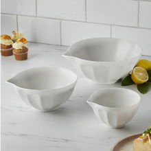 3 Piece Mona Porcelain Mixing Bowl Set
