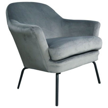 Grey Memphis Velvet Armchair