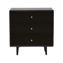 Noche Oak Wood 3 Drawer Chest