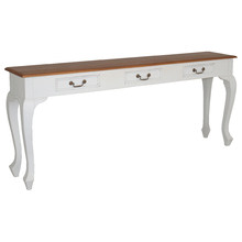 Farmhouse 3 Drawer Sofa Table
