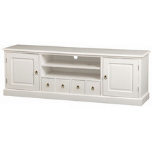 White Tasmania 2 Door 4 DVD Drawer Entertainment Unit